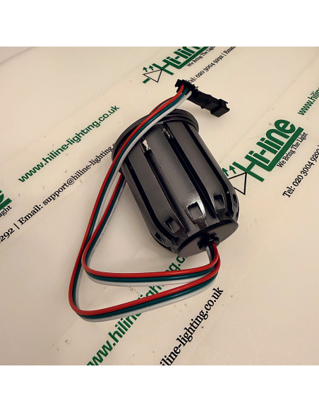 24V 12W RGBW SPI 50mm Spotlight Federclips Rueckseite