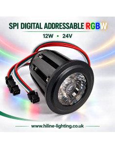 12W SPI RGBW adressierbares Spotlight 24V Hi-Line Lighting