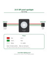 24V SPI Pixel Spotlight 3-Pin Pinbelegung Rot Data Weiss GND