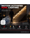 Motion Activated Pixel Lighting for Stairs Hallways Indoor