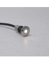Warmweisser Mini-Einbau-LED-Spot leuchtend 24V IP68 Nahaufnahme