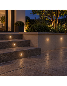 12mm Mini-Einbau-LED-Spot 24V IP68 neben Ein-Pfund-Muenze 2