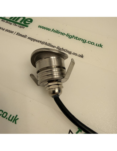 Federclips und Kabelverschraubung 26mm IP67 Handlauf-LED-Spot
