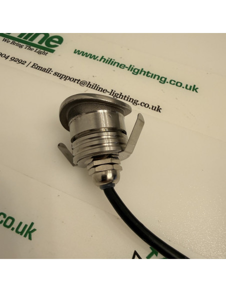 Federclips und Kabelverschraubung 26mm IP67 Handlauf-LED-Spot