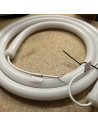 12V RGBW pixel neon flex coiled with the supply tail