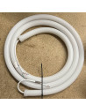 12V RGBW pixel neon flex end cap and labelled supply tail