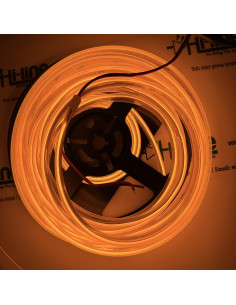 Klare Silikonhülle über dem 24V Amber-COB-Band 2