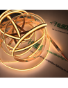 5m 8mm COB LED strip, 3000K warm white, switched on