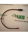 18-AWG-DC-Steckerleitung, 30 cm, mit verzinnten offenen Enden