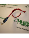 DC-Hohlstecker mit roter und schwarzer 18-AWG-Leitung