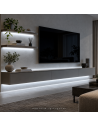 6000K Kaltweiß COB LED Streifen unter Fernseher und Regalen