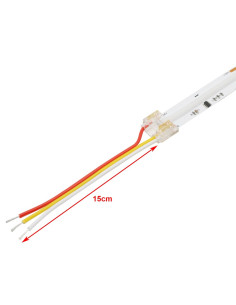 10mm 3-poliger COB Streifen zu Ader, 15 cm