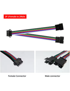 JST-SM-5-polige Splitterleitung, eine Buchse auf zwei Stecker