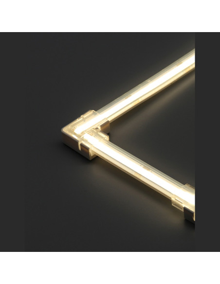 10mm IP68 single-colour LED tape turned through an L corner