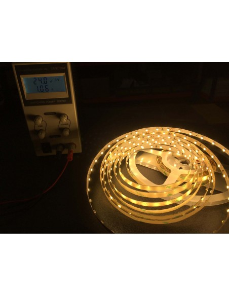 warm white led strip power consumption test 5m