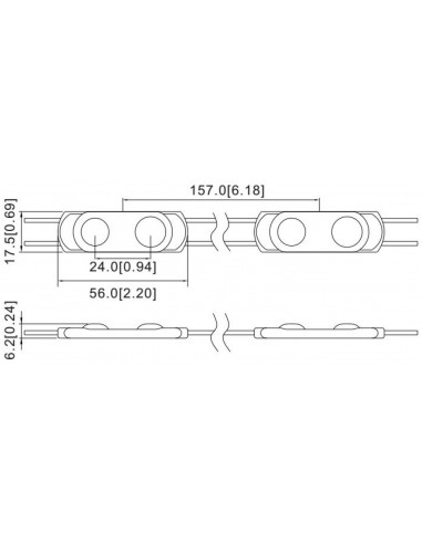 LED module 12V 0.8W 170°