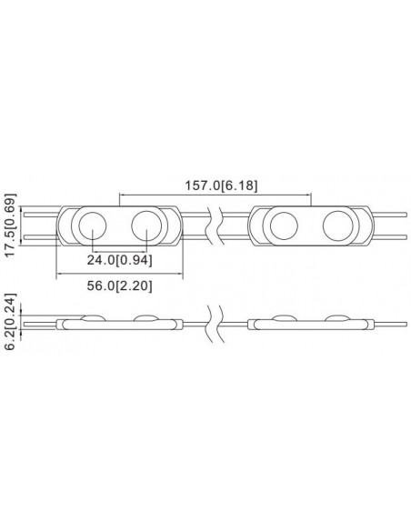 LED module 12V 0.8W 170° 