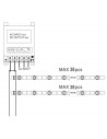 LED backlight module tape 12V 0.72W 55Lm white 7000K 170° IP65