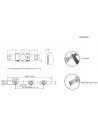 LED backlight module tape 12V 0.72W 55Lm white 7000K 170° IP65