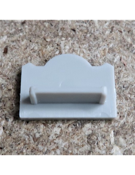 Closed End Cap for HL-ALU012R (Optic Lens profile extrusion 30°)