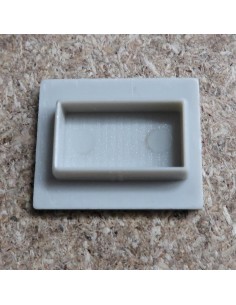 Closed End Cap for HL-ALU019 (Floor Recessed Extrusion height 25.9mm) 2