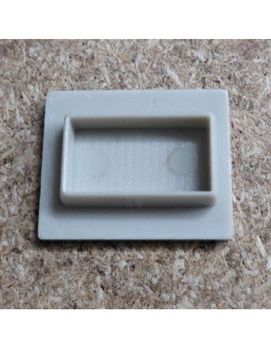 Geschlossen Endkappe for HL-ALU019 (Fußboden Vertieft Profil Extrusion Höhe 25.9mm)