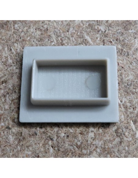 Geschlossen Endkappe for HL-ALU019 (Fußboden Vertieft Profil Extrusion Höhe 25.9mm)