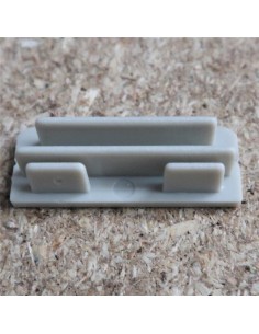 Geschlossen Endkappe for HL-ALU087 (Trimless Vertieft LED Profil Extrusion) 2