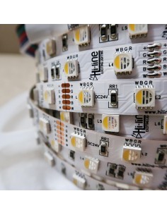 RGBW LED Strip, 60 LEDS per meter, 5 meters roll, 300LEDS, 24V non waterproof
