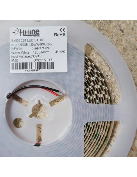 Warm White LED strip colour