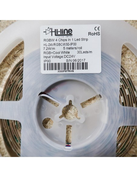 24v rgbw led strip 7.2w