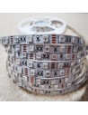 Red IP20 LED strip, 3528-SMD, 60LEDs/m, 4.8W/m, 24V DC, 5 meters roll