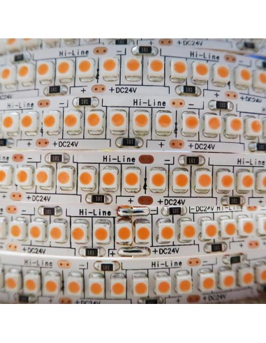 Very Warm White LED Strip 2100K 240 LEDs per meter 19.2W