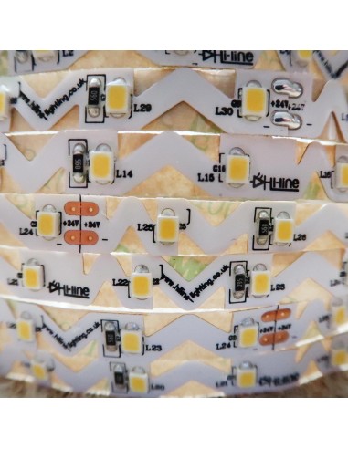 Hochbiegsamer Naturweißer LED-Streifen 24V-14,4W/m IP65-PU CRI80 SMD2835