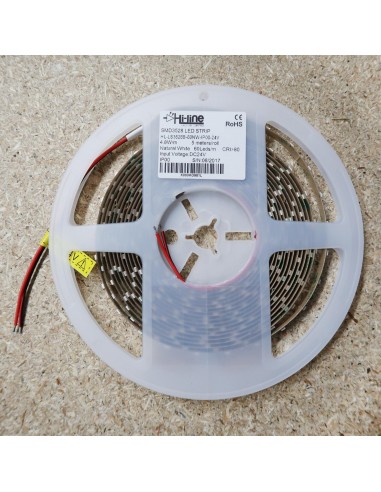 4000K LED Strip 4.8W per meter 24 Volts SMD3528