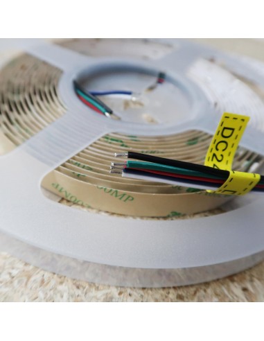 RGB+WW IP00 CRI80 LED-Streifen 5m Rolle 12mm