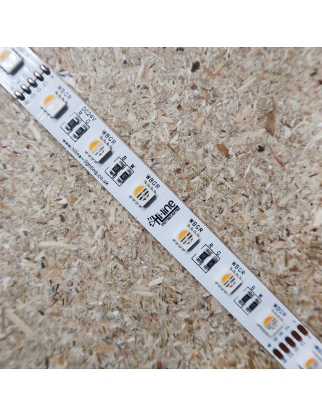 RGB+WW IP00 CRI80 LED-Streifen 5m Rolle 12mm