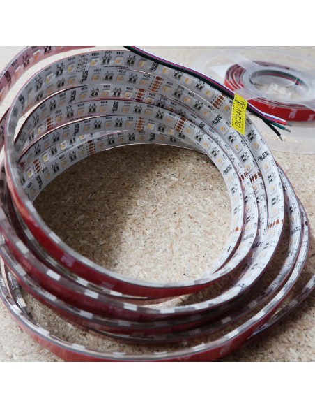 14,4W/m 24V RGB+WW IP65-PU CRI80 LED-Streifen 12mm/2oz PCB 5m Rolle