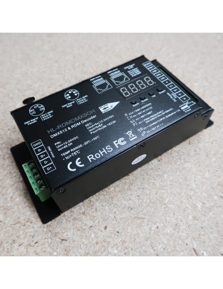 DMX512 RDM controller 5 channels 16 bit