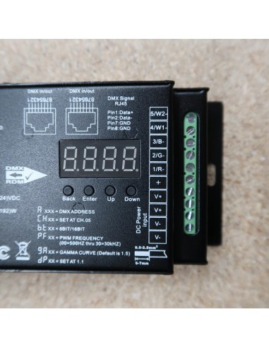 DMX512 RDM controller 5 channels 16 bit