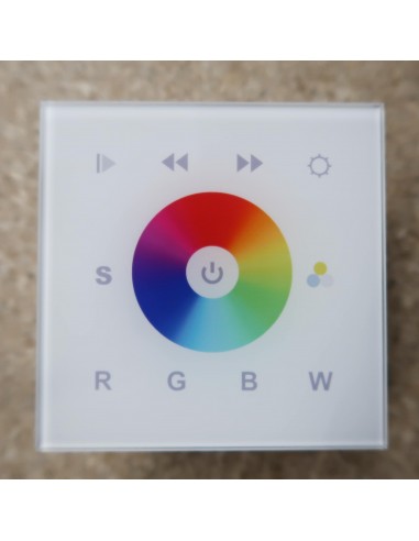 Wall mount RGBW DMX512 LED controller single zone