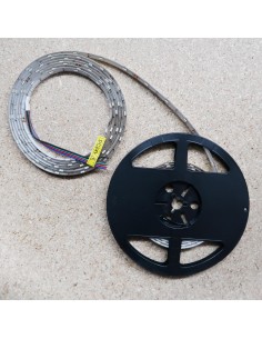 Red IP20 LED strip, 3528-SMD, 60LEDs/m, 4.8W/m, 24V DC, 5 meters roll