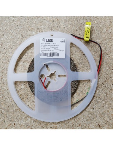 cri 90 warm white led strip 24v 14.4w