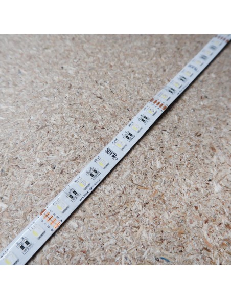 14,4W/m 24V RGB+KW IP65-PU CRI80 LED-Streifen 12mm/2oz PCB 5m Rolle