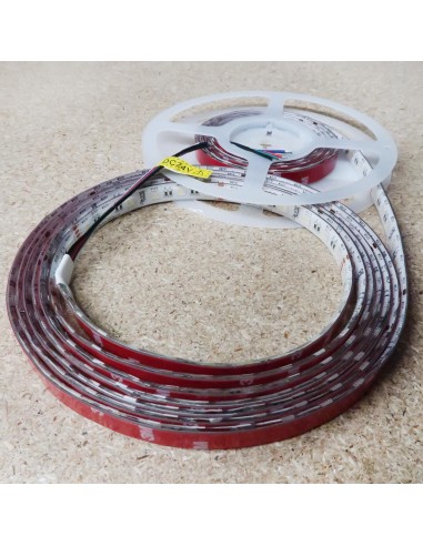 RGBW LED Strip (RGB+CW) 24V-14.4W/m- IP65-CRI80-12mm/2oz PCB-5m Roll