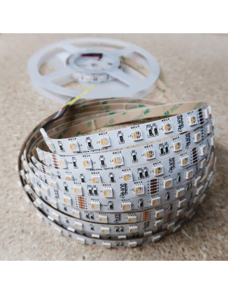 24Volts 60 LEDs per meter 14.4W quad led chip HL-24VRGBWW-IP00