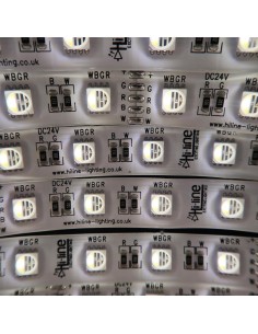 RGBW LED-Streifen (RGB+NW) 24V-14,4W/m- IP65-CRI80-SMD5050-5m Rolle