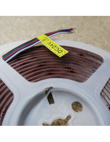 RGBW LED Strip (RGB+NW) 24V-14.4W/m- IP65-CRI80-12mm/2oz PCB-5m Roll