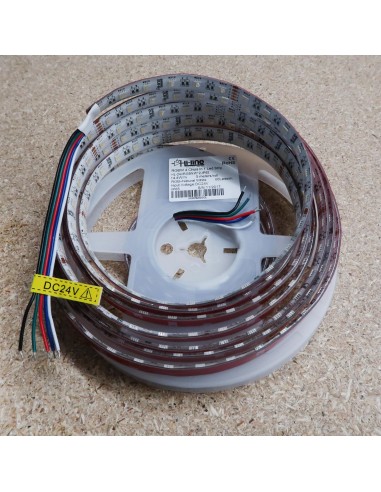 RGBW LED-Streifen (RGB+NW) 24V-14,4W/m- IP65-CRI80-SMD5050-5m Rolle