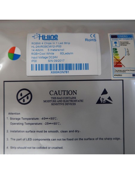 RGBW quad chip LED strip led tape